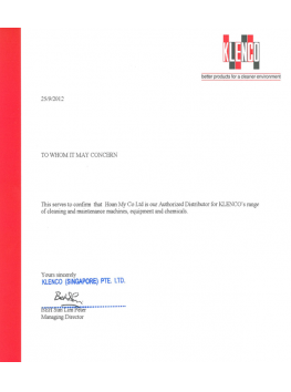 Giấy chứng nhận Klenco