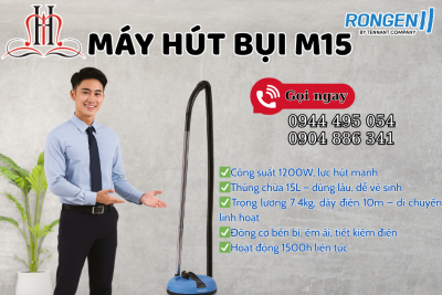 Máy Hút Bụi M15 – Giải Pháp Làm Sạch Mạnh Mẽ, Tiện Lợi Cho Mọi Không Gian