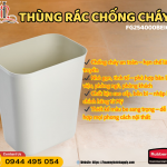 Thùng rác chống cháy Rubbermaid 5L FG254000BEIG – Giải pháp an toàn, sang trọng cho văn phòng & gia đình