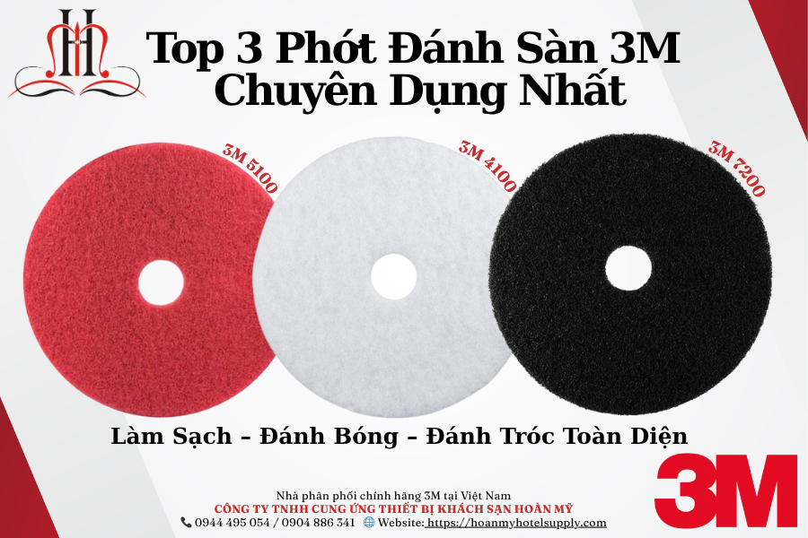 Top 3 Phớt Đánh Sàn 3M